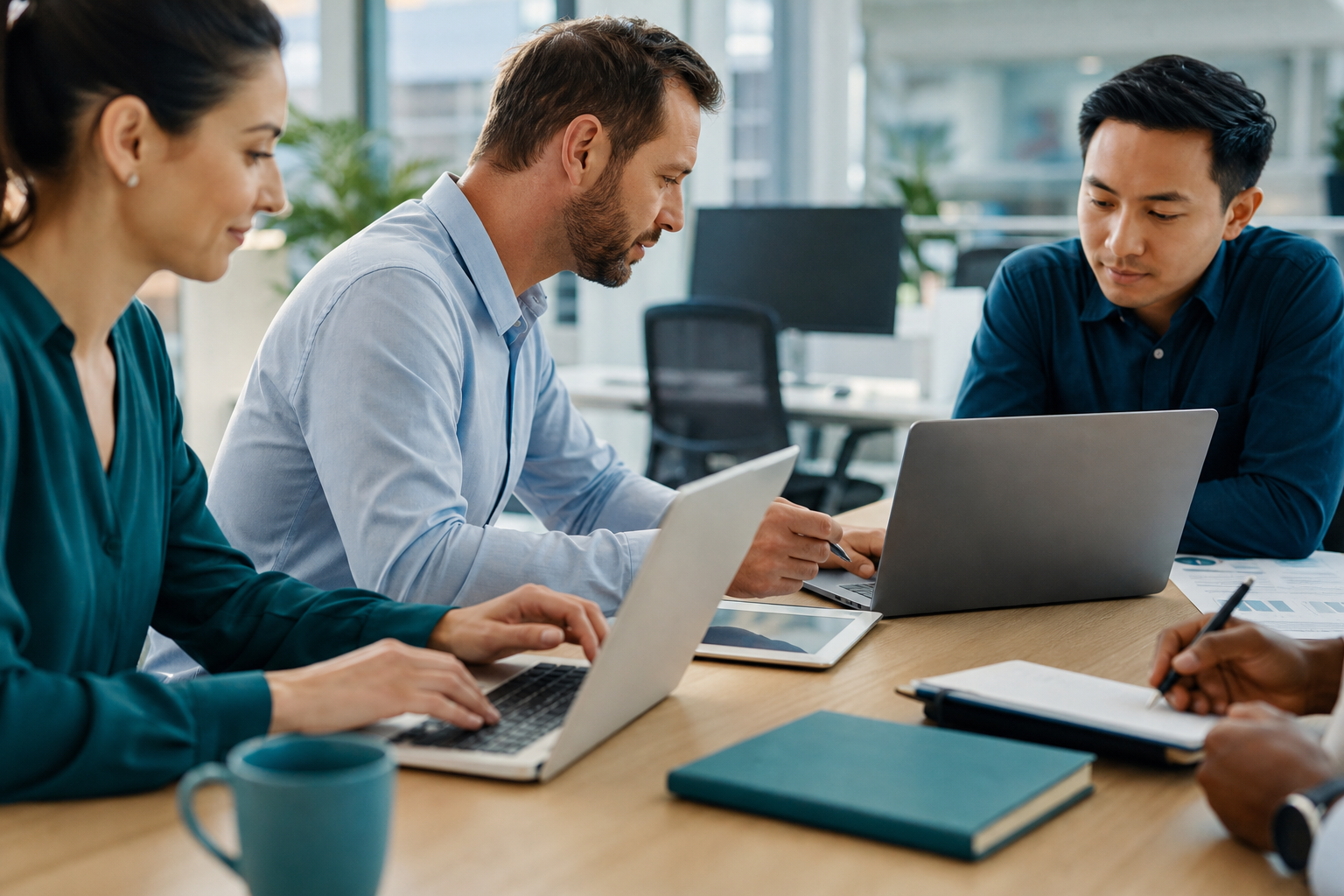 EagleOnyx team reviewing a client's IT environment
